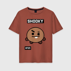 Женская футболка хлопок Oversize Shooky BT21