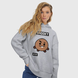 Женское худи Oversize хлопок Shooky BT21 - фото 2