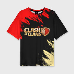 Женская футболка oversize 3D Clash of Clans