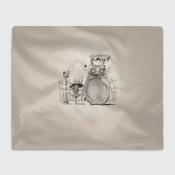 Плед 3D My Neighbor Totoro забор
