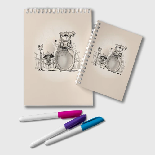 Блокнот My Neighbor Totoro забор