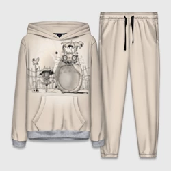 Женский костюм с толстовкой 3D My Neighbor Totoro забор