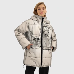 Женская зимняя куртка Oversize My Neighbor Totoro забор - фото 2