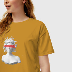 Женская футболка хлопок Oversize Медуза Горгона - фото 2