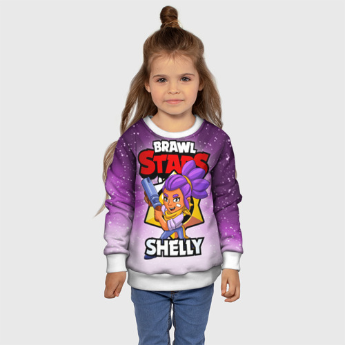 Детский свитшот 3D BRAWL STARS SHELLY, цвет 3D печать - фото 7