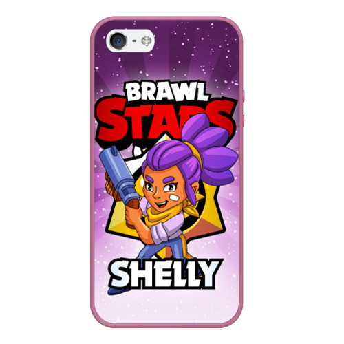 Чехол для iPhone 5/5S матовый BRAWL STARS SHELLY