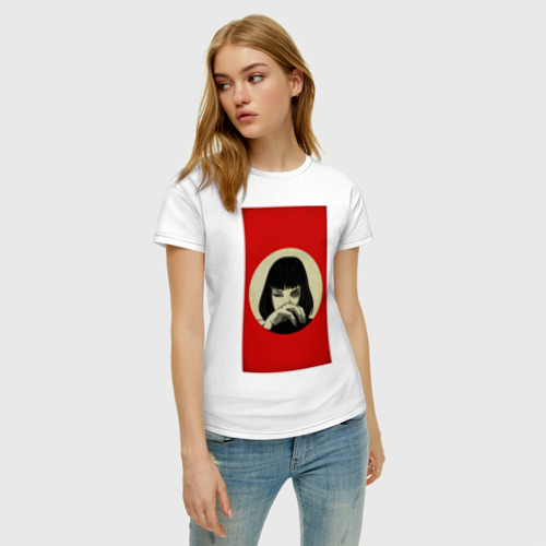 Женская футболка хлопок Mia Pulp, цвет белый - фото 3