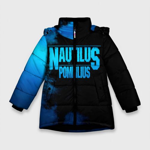 Зимняя куртка для девочек 3D Nautilus Pompilius, цвет черный