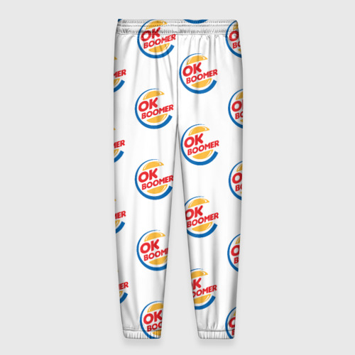Мужские брюки 3D Ok boomer logo, цвет 3D печать - фото 2