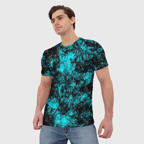 Мужская футболка 3D с принтом Узор, фото на моделе #1