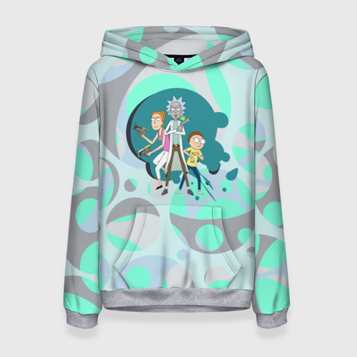 Женская толстовка 3D Rick, Morty и Summer Фото 01 Женская толстовка 3D Rick, Morty и Summer Фото 01