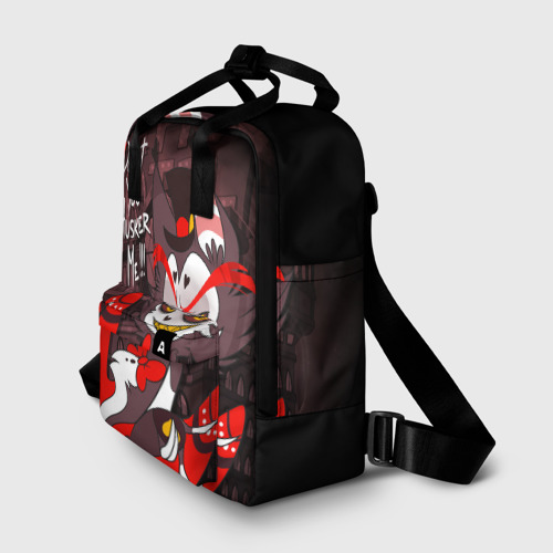 Женский рюкзак 3D с принтом ОТЕЛЬ ХАЗБИН ХАСК, фото на моделе #1