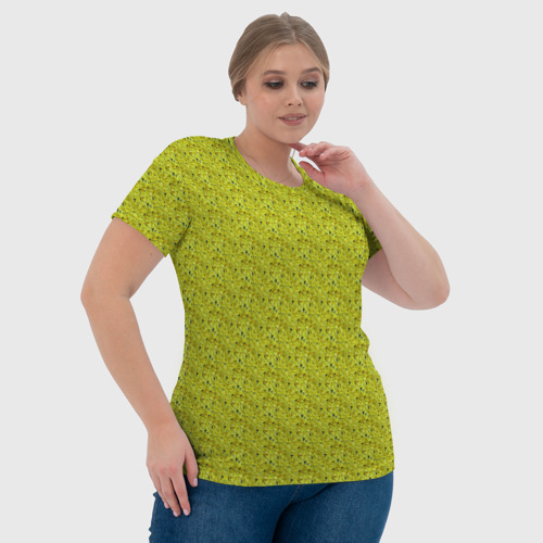 Женская футболка 3D Зелень, цвет 3D печать - фото 6