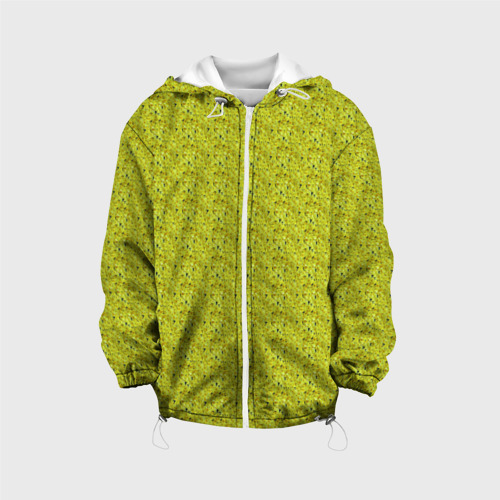 Детская куртка 3D Зелень, цвет белый