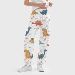 Женские джоггеры оверсайз 3D Милые динозавры - фото 2