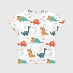 Детская футболка 3D Милые динозавры