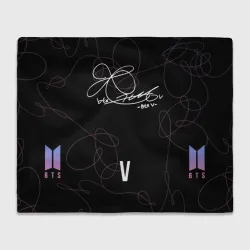 Плед 3D BTS - Ким Тхэхён автограф V