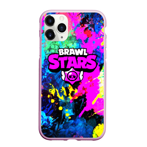 Чехол для iPhone 11 Pro матовый Brawl Stars, цвет розовый