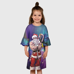 Детское платье 3D Крутой дед мороз - фото 2
