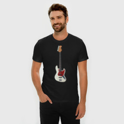Мужская футболка хлопок Slim Бас-гитара - фото 2