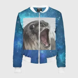 Женский бомбер 3D Тюлень