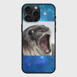 Чехол силиконовый для Apple iPhone 15 Pro Мax матовый Тюлень