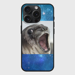 Чехол силиконовый для Apple iPhone 15 Pro матовый Тюлень