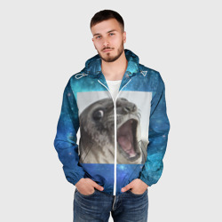 Мужская ветровка 3D Тюлень - фото 2