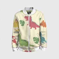 Детский бомбер 3D Динозаврики