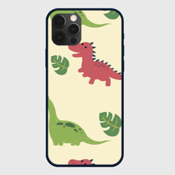 Чехол для iPhone 12 Pro Динозаврики
