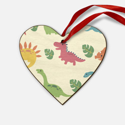 Деревянная игрушка Сердце Динозаврики