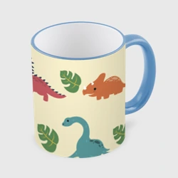 Кружка с полной запечаткой Динозаврики