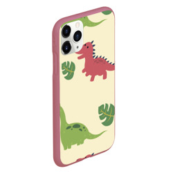 Чехол для iPhone 11 Pro матовый Динозаврики - фото 2