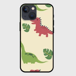 Чехол для iPhone 13 mini Динозаврики
