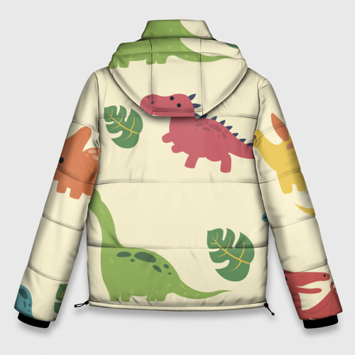 Мужская зимняя куртка 3D Динозаврики, цвет светло-серый - фото 2