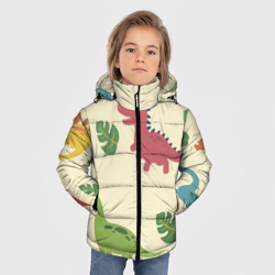 Зимняя куртка для мальчиков 3D Динозаврики - фото 2