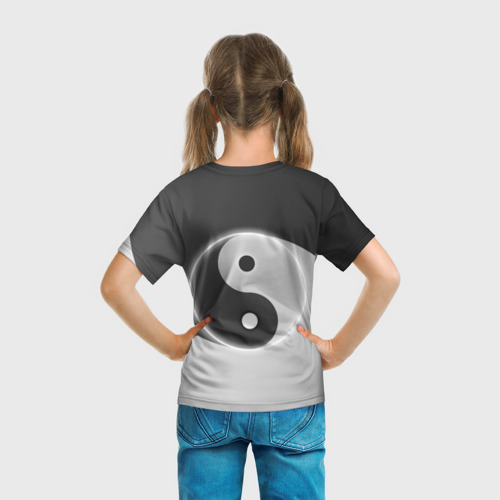 Детская футболка 3D Инь - янь с двух сторон, цвет 3D печать - фото 6