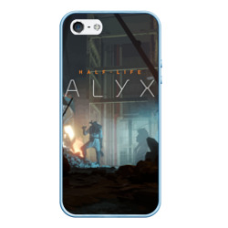 Чехол для iPhone 5/5S матовый Half-life: Alyx