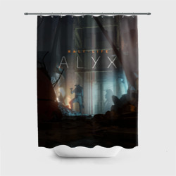 Штора 3D для ванной Half-life: Alyx