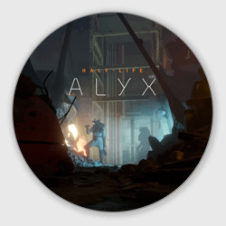 Круглый коврик для мышки Half-life: Alyx