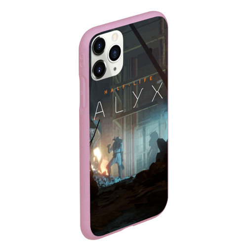 Чехол для iPhone 11 Pro Max матовый Half-life: Alyx, цвет розовый - фото 3