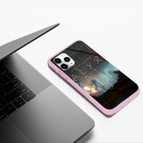 Чехол для iPhone 11 Pro Max матовый Half-life: Alyx, цвет розовый - фото 5