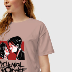 Женская футболка хлопок Oversize My Chemical Romance - фото 2