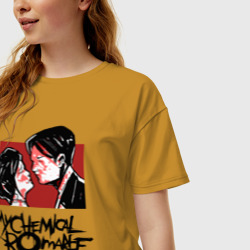 Женская футболка хлопок Oversize My Chemical Romance - фото 2