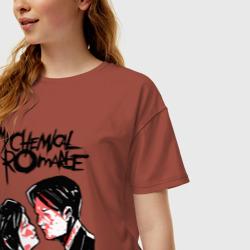 Женская футболка хлопок Oversize My Chemical Romance - фото 2