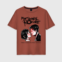 Женская футболка хлопок Oversize My Chemical Romance