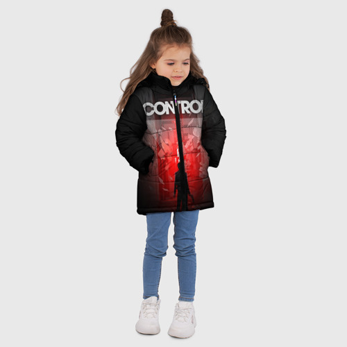Зимняя куртка для девочек 3D Control Джесси перед красным свечением, цвет красный - фото 5