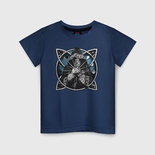 Детская футболка хлопок с принтом Нейромонах Феофан, вид спереди #2