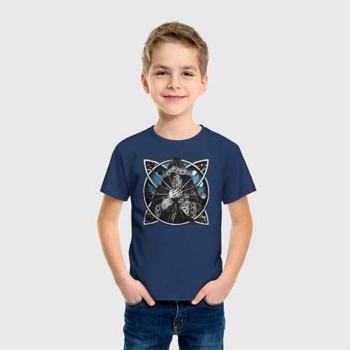 Детская футболка хлопок с принтом Нейромонах Феофан, фото на моделе #1