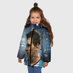 Зимняя куртка для девочек 3D Лео Месси - фото 2